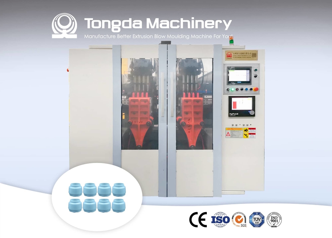 Two Station Plastic Hollow Blow Molding Machine Automatic EBM For 1L - 5L
